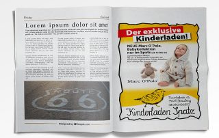 Guehs Werbemedien - Print, Messe, Flyer, Kinderladen-Spatz, in, Ingolstadt, Regensburg, Straubing