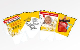 Guehs Werbemedien - Print, Messe, Flyer, Kinderladen-Spatz, in, Ingolstadt, Regensburg, Straubing