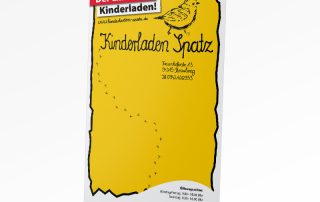 Guehs Werbemedien - Print, Messe, Flyer, Kinderladen-Spatz, in, Ingolstadt, Regensburg, Straubing