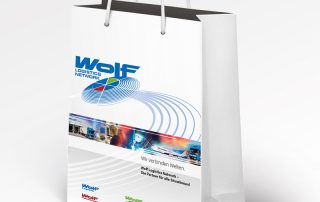 Guehs Werbemedien - Wolf Logistics, Werbung, Tasche, in, Ingolstadt, Regensburg, Straubing